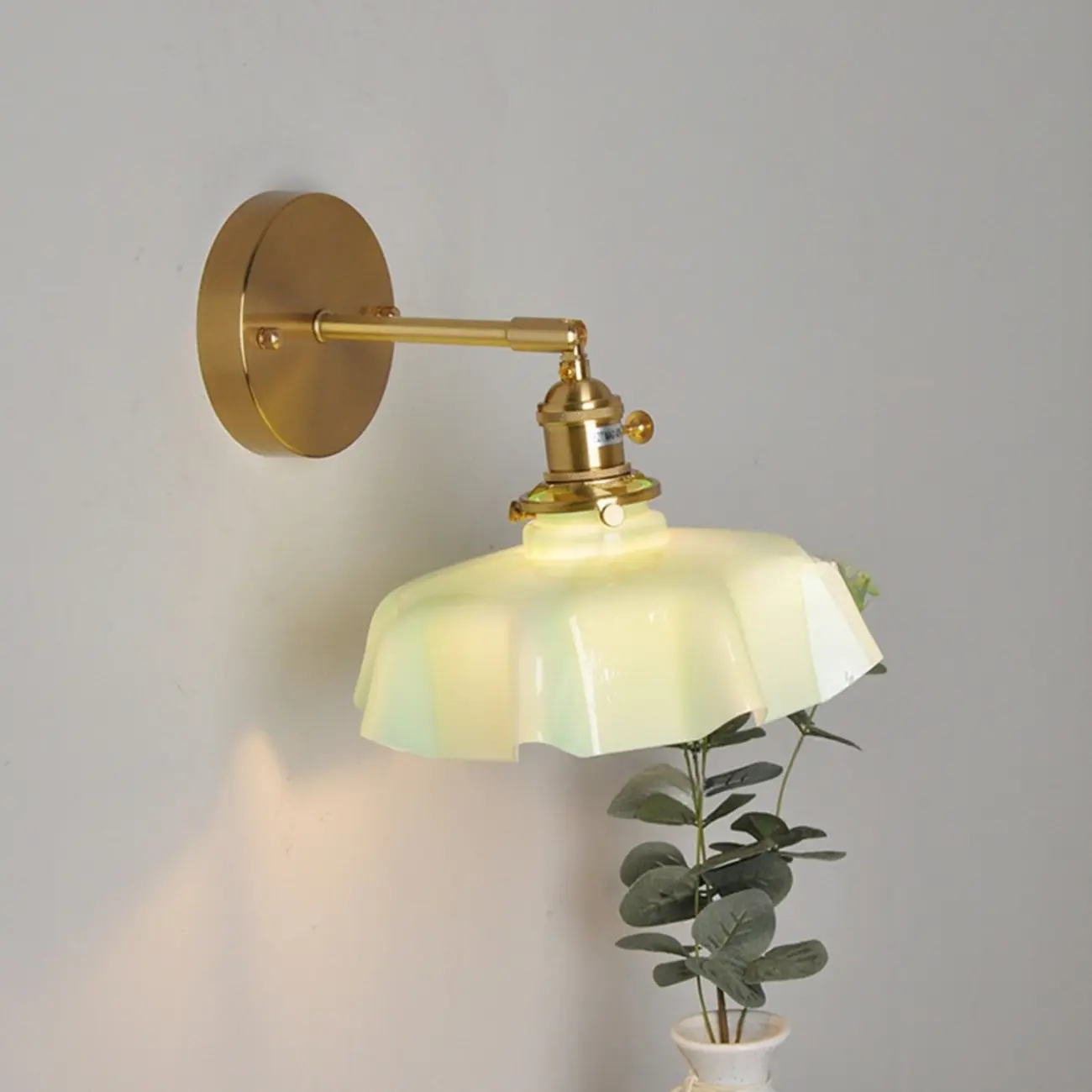Vintage Gold Glass Wall Sconce for Indoor Decor Image - 11 | homeyfad
