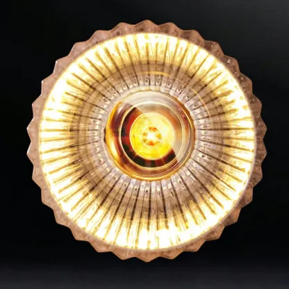 Modern Brass and Glass LED Wall Light for Indoor Decor Image - 5