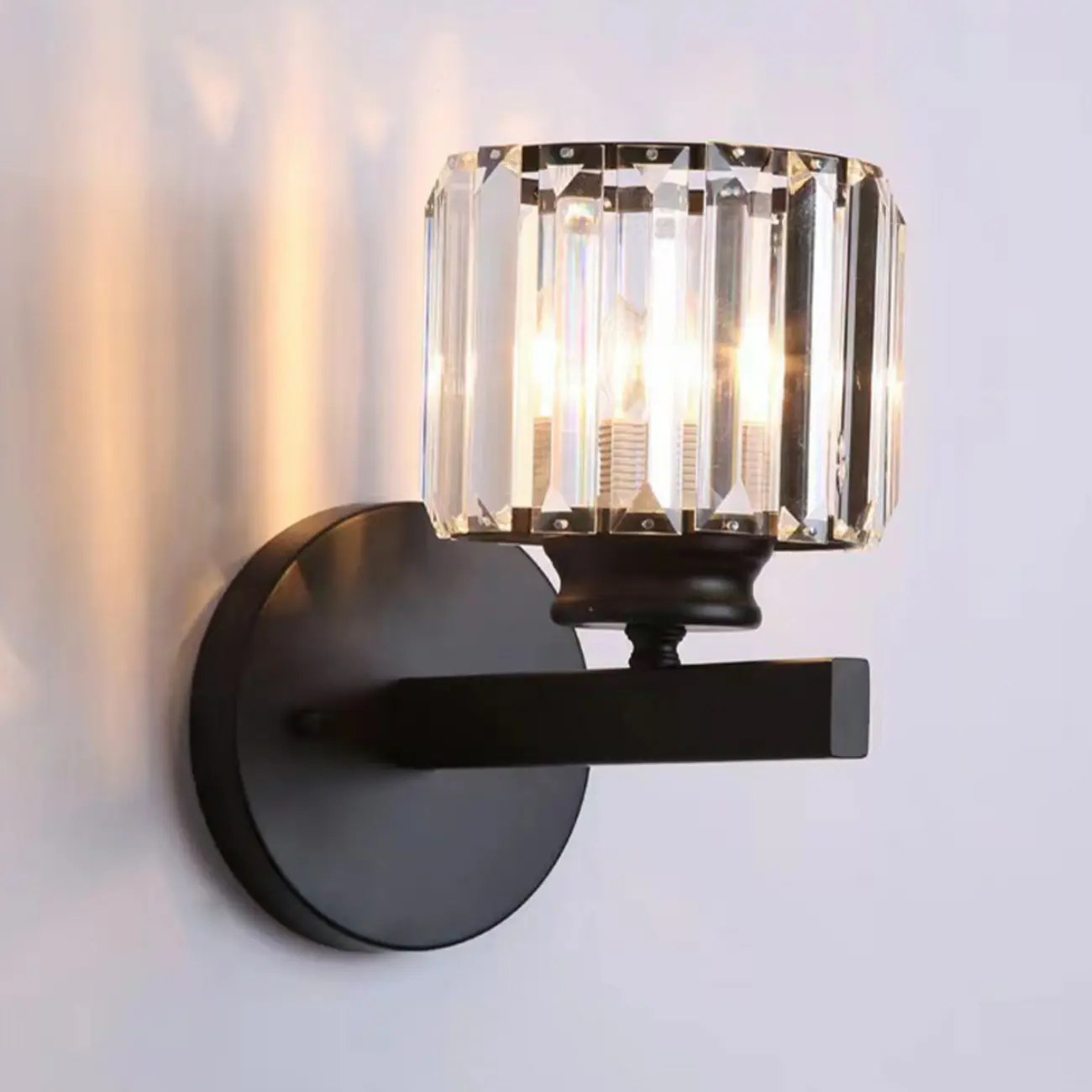 Modern Geometric Crystal Wall Light for Indoor Decor Image - 4 | homeyfad