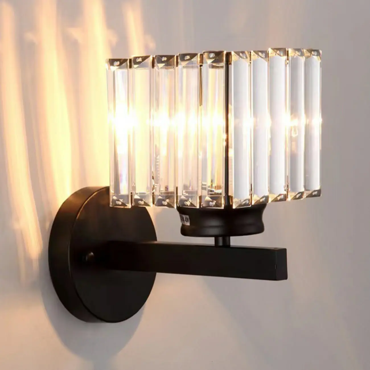 Modern Geometric Crystal Wall Light for Indoor Decor Image - 6 | homeyfad