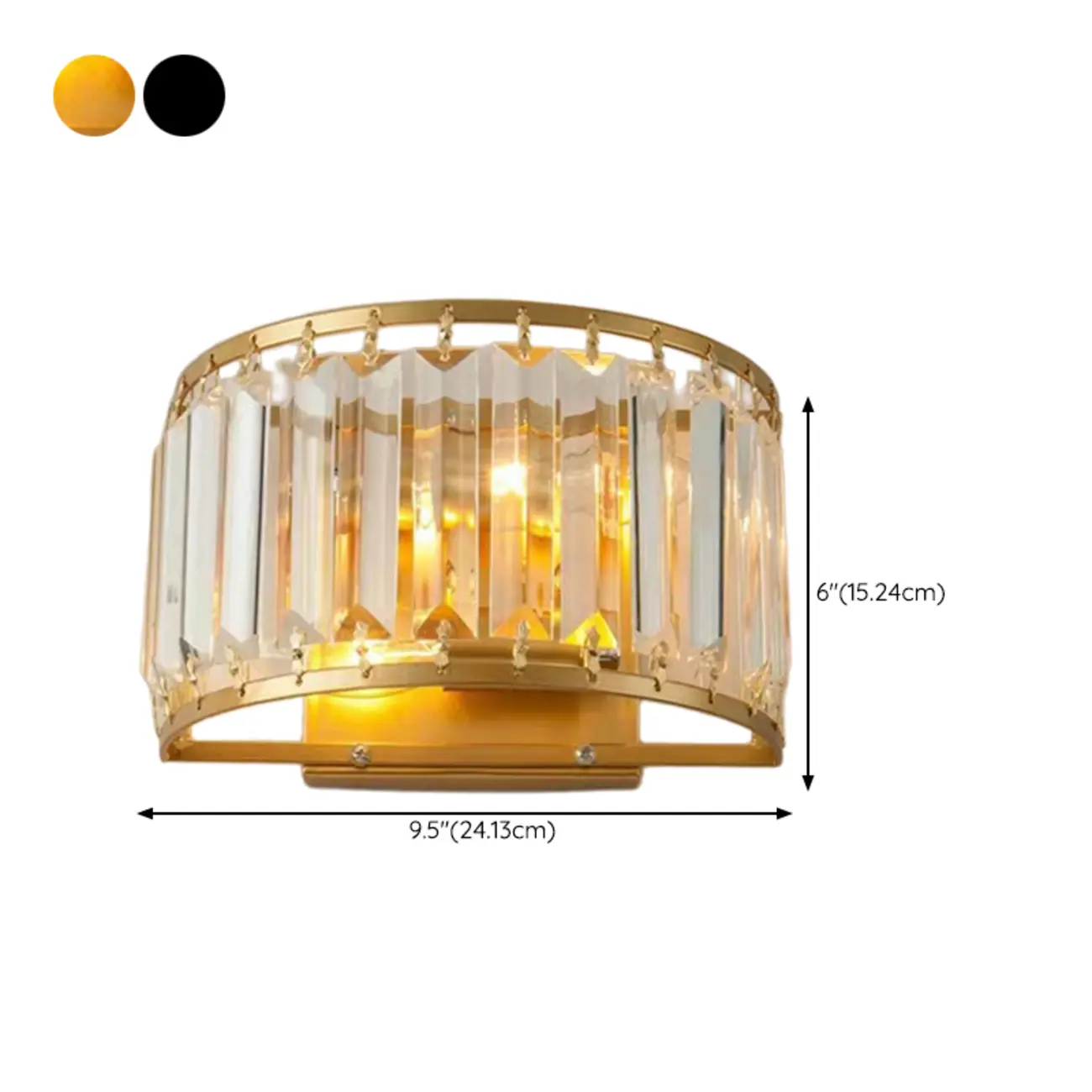 Modern Geometric Crystal Wall Light for Indoor Decor Image - 16 | homeyfad