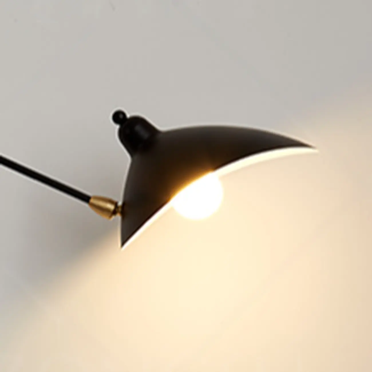 2-Light and 1-Light Metal Black Swing Arm Wall Light Image - 5 | homeyfad