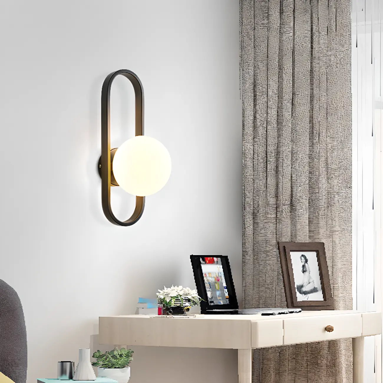 Modern Gold Wall Light with Glass Shade for Indoor Image - 6 | homeyfad