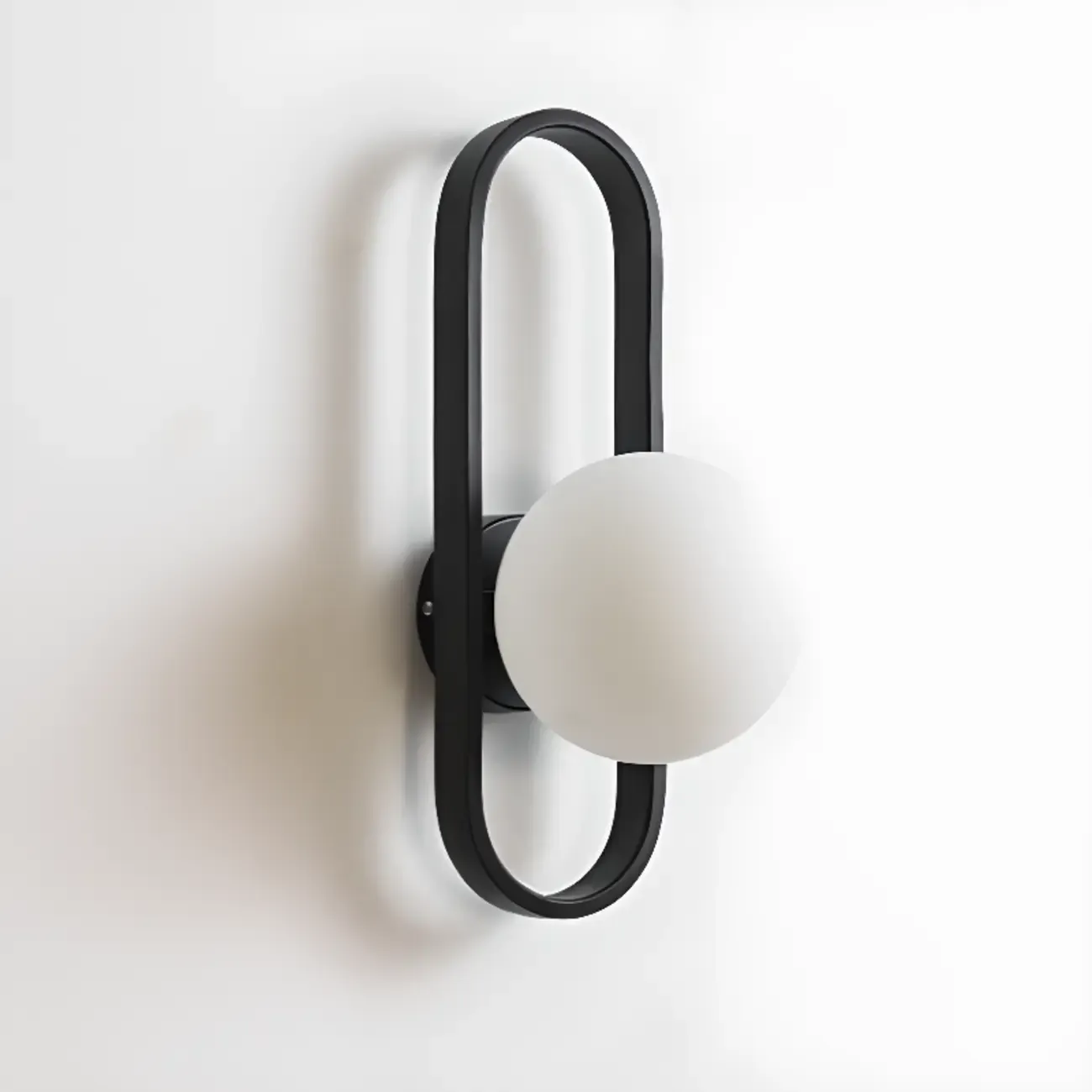 Modern Gold Wall Light with Glass Shade for Indoor Image - 7