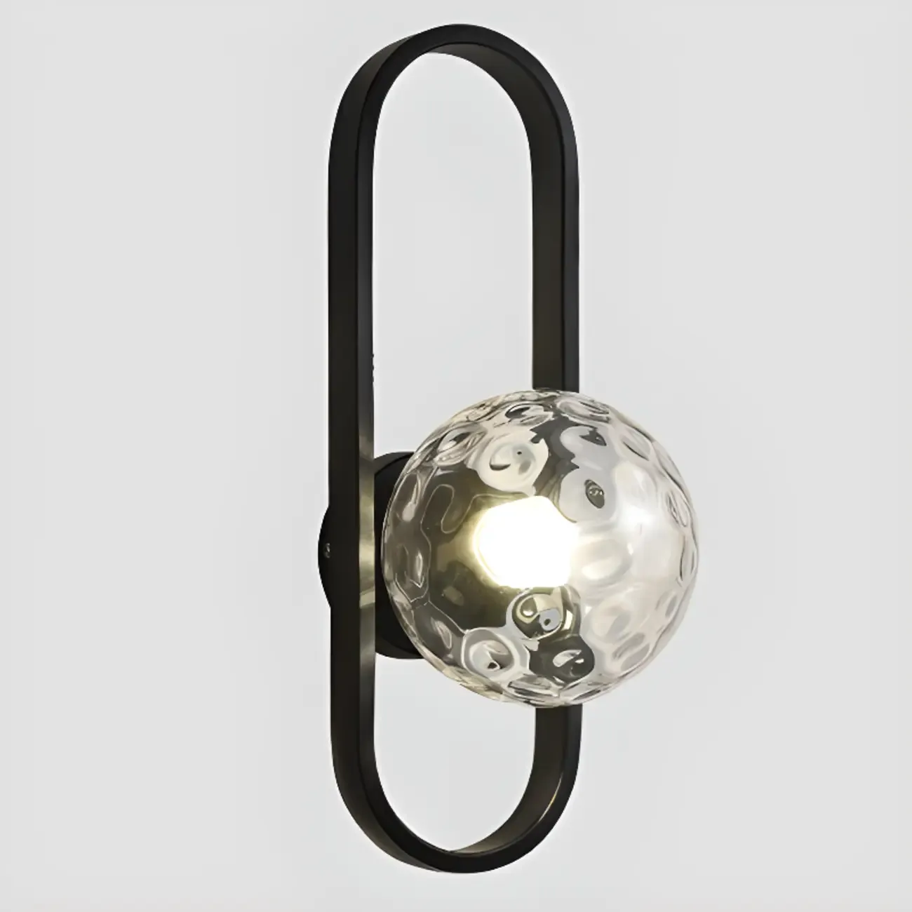 Modern Gold Wall Light with Glass Shade for Indoor Image - 3