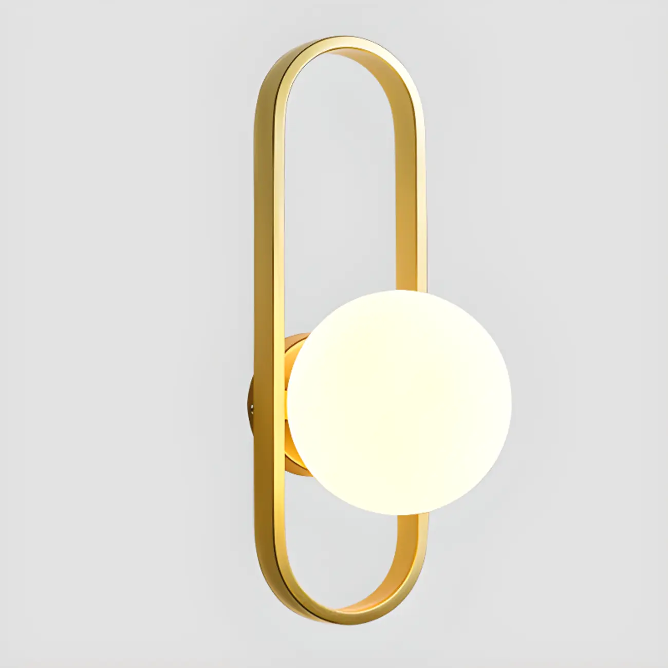 Modern Gold Wall Light with Glass Shade for Indoor Image - 9 | homeyfad