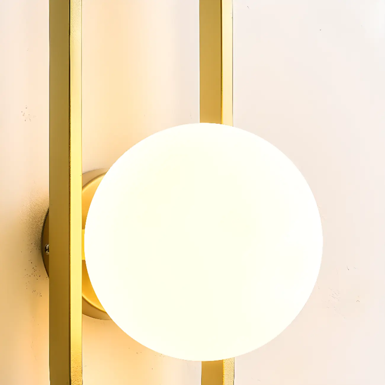 Modern Gold Wall Light with Glass Shade for Indoor Image - 13 | homeyfad