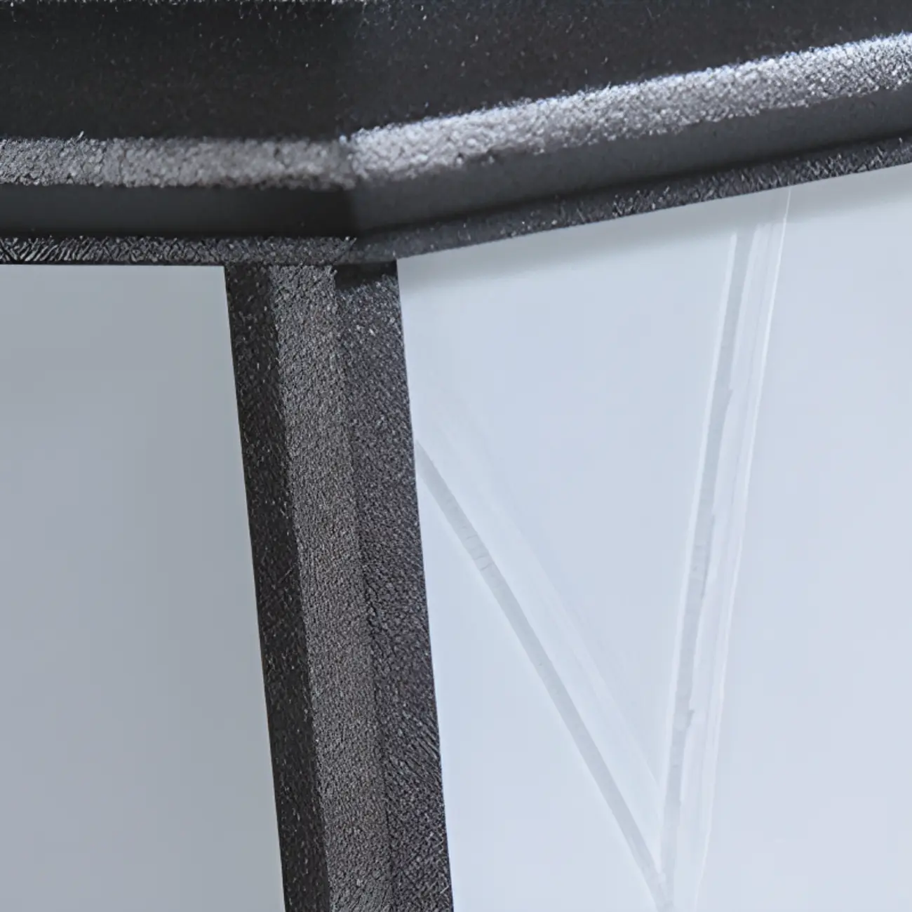 Modern Metal Geometric Frosted Glass LED Outdoor Wall Light | homeyfad