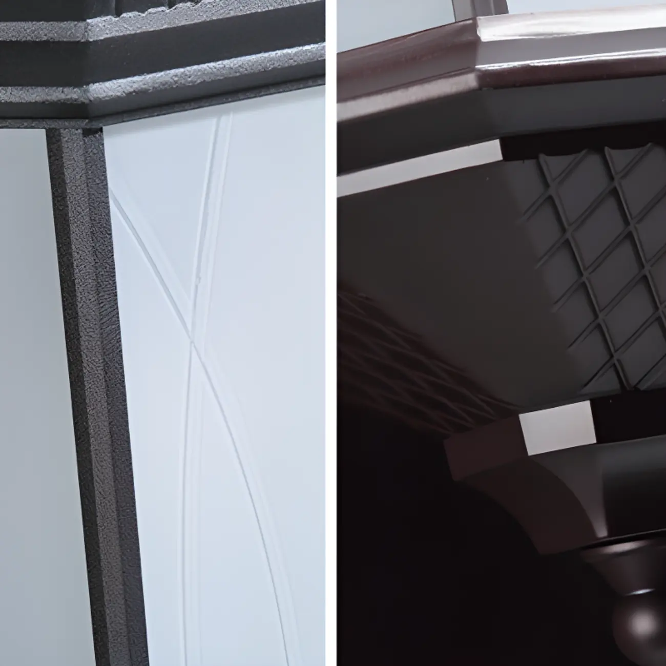 Modern Metal Geometric Frosted Glass LED Outdoor Wall Light | homeyfad