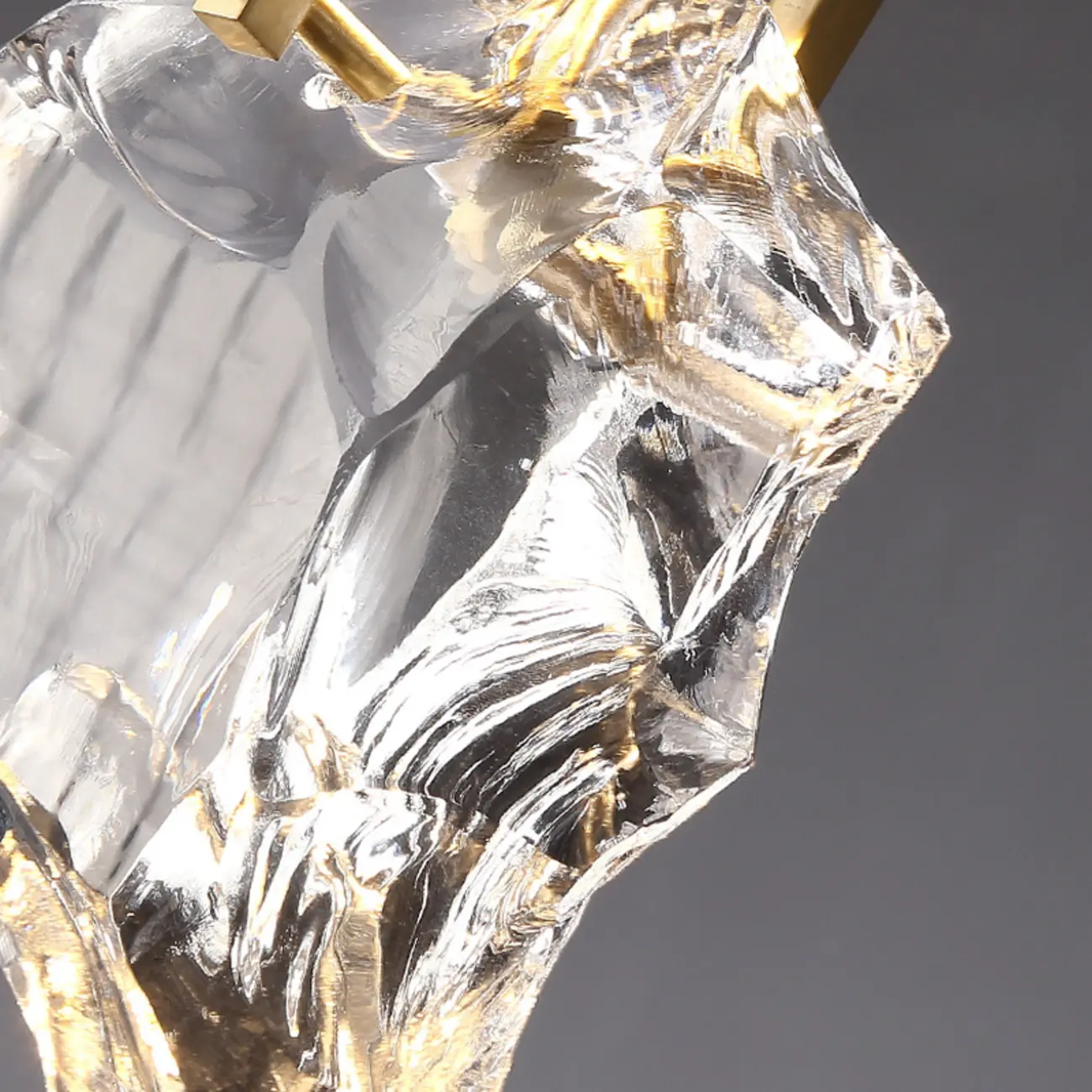 Modern Brass Wall Sconce with Crystal Shade for Indoors Image - 13 | homeyfad