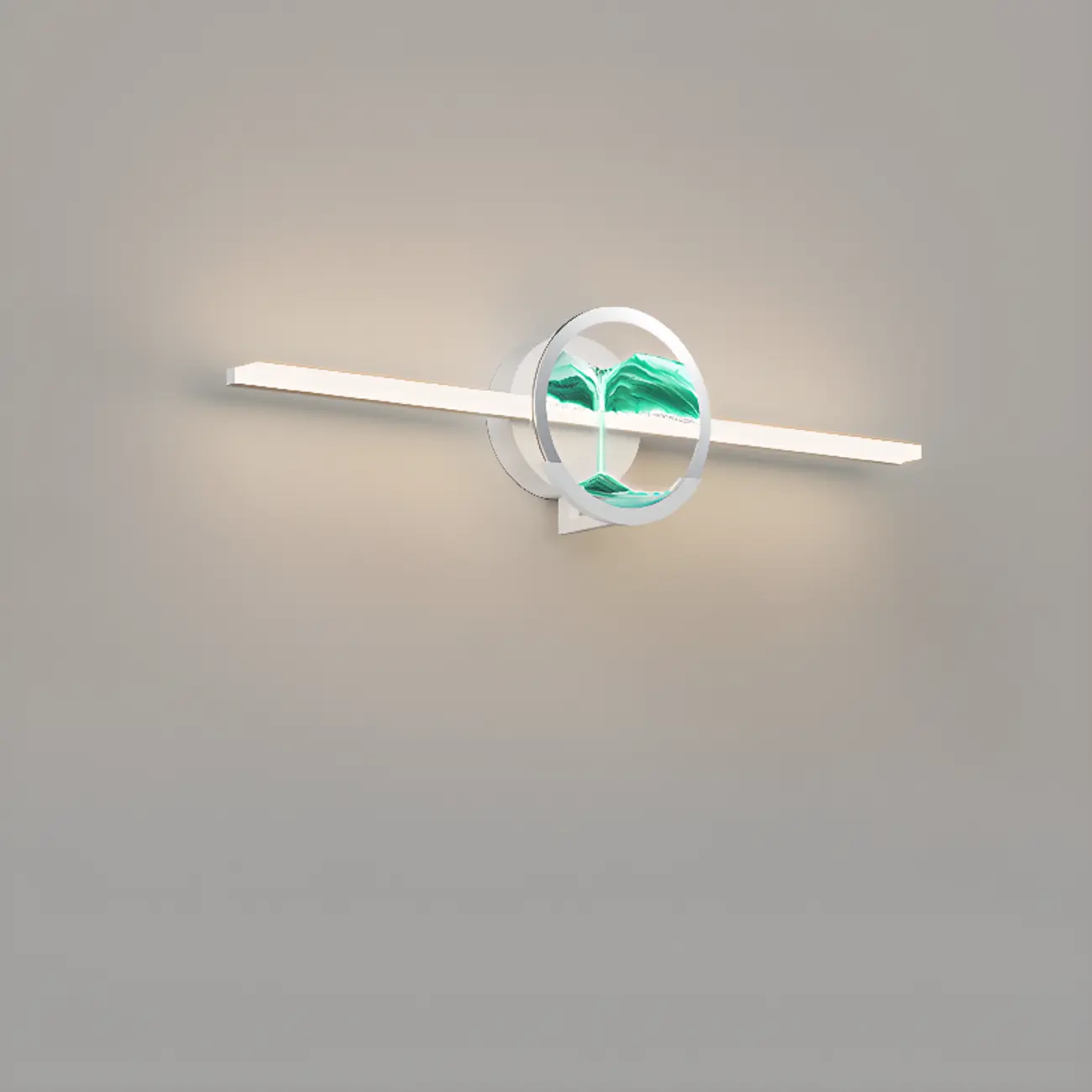 Dimmable Glass Bathroom Vanity Light with Integrated LED | homeyfad