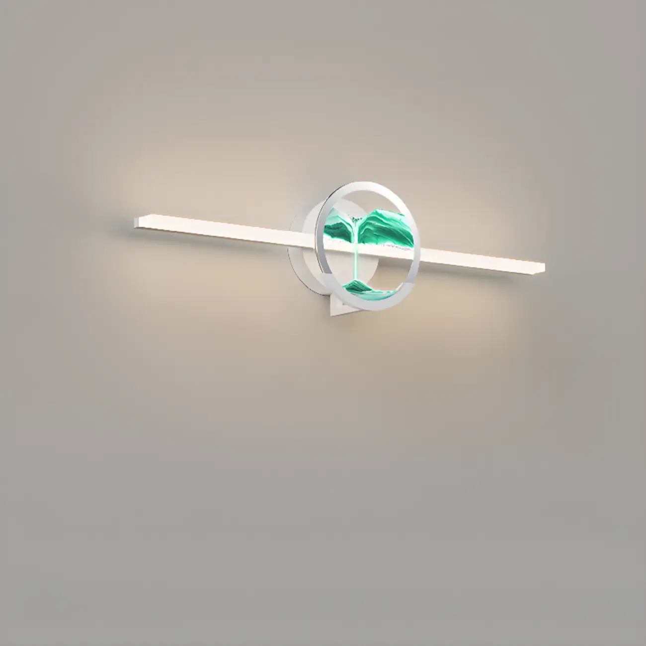 Dimmable Glass Bathroom Vanity Light with Integrated LED