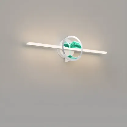 Dimmable Glass Bathroom Vanity Light with Integrated LED