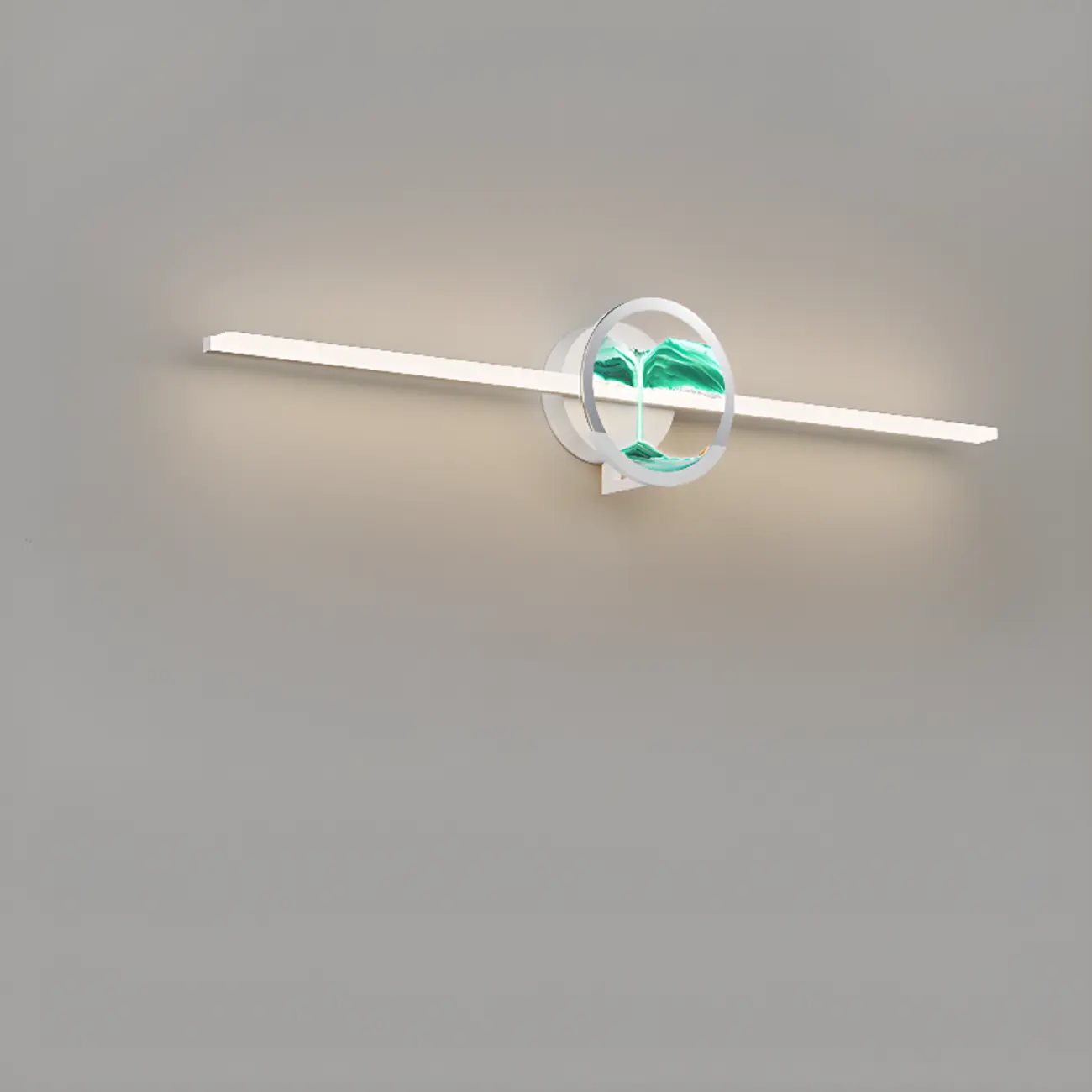 Dimmable Glass Bathroom Vanity Light with Integrated LED | homeyfad