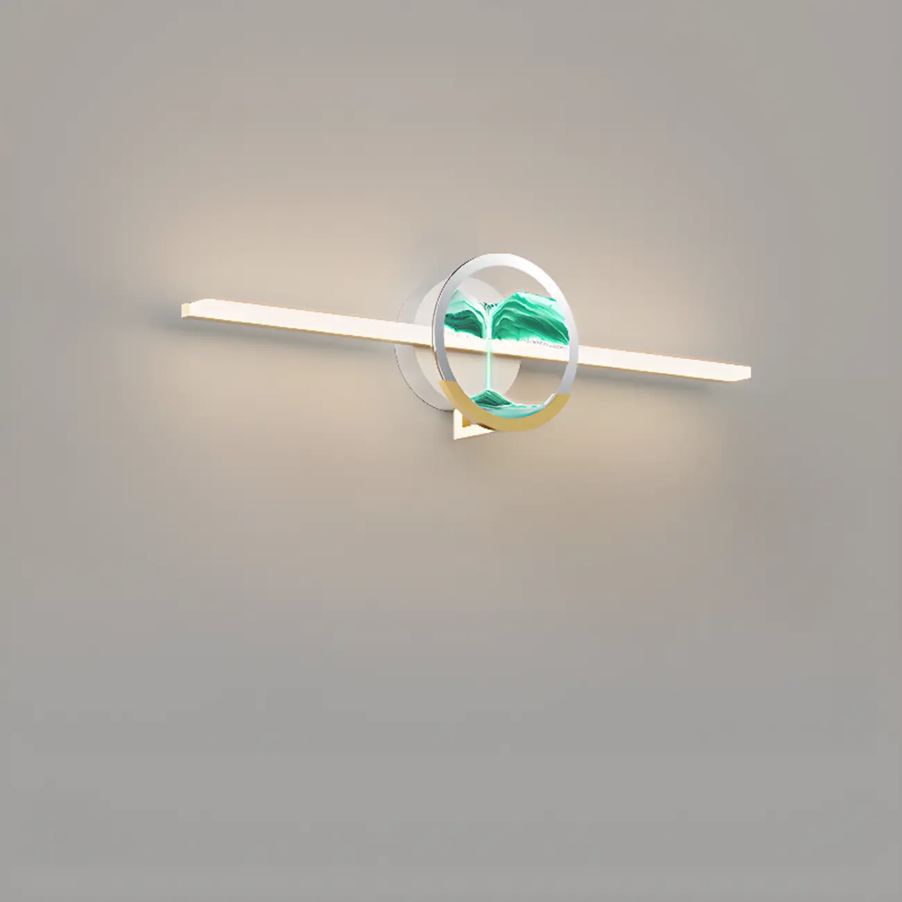 Dimmable Glass Bathroom Vanity Light with Integrated LED | homeyfad