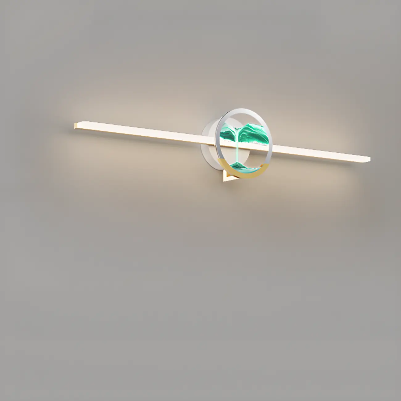 Dimmable Glass Bathroom Vanity Light with Integrated LED | homeyfad