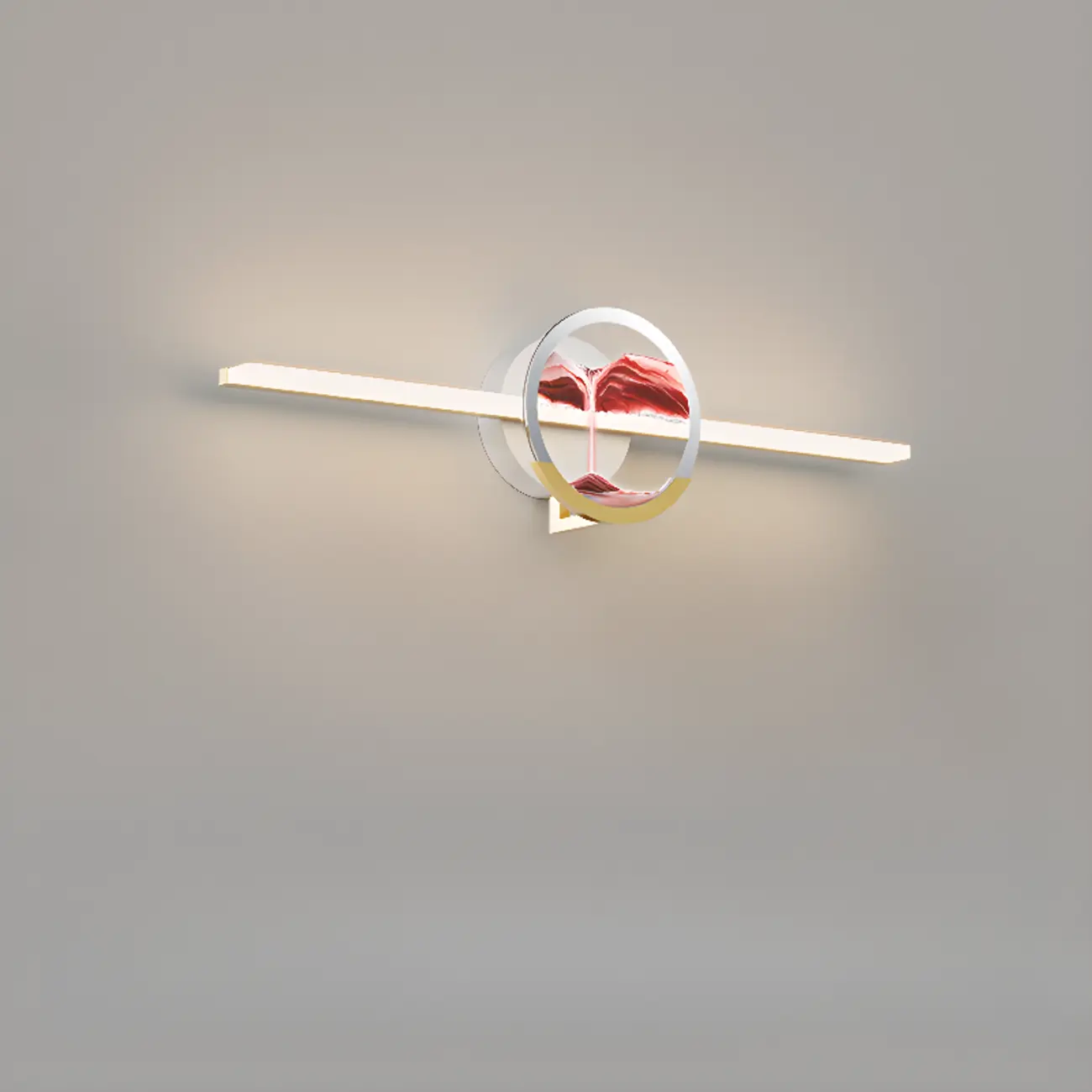 Dimmable Glass Bathroom Vanity Light with Integrated LED | homeyfad