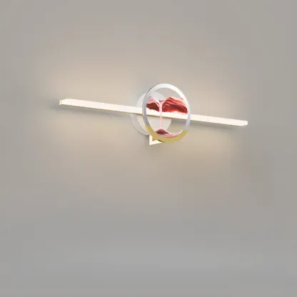 Dimmable Glass Bathroom Vanity Light with Integrated LED