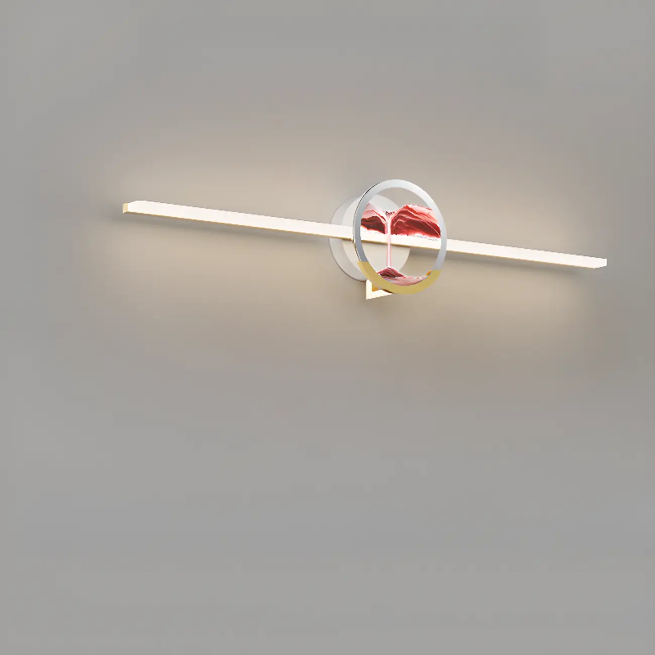 Dimmable Glass Bathroom Vanity Light with Integrated LED | homeyfad