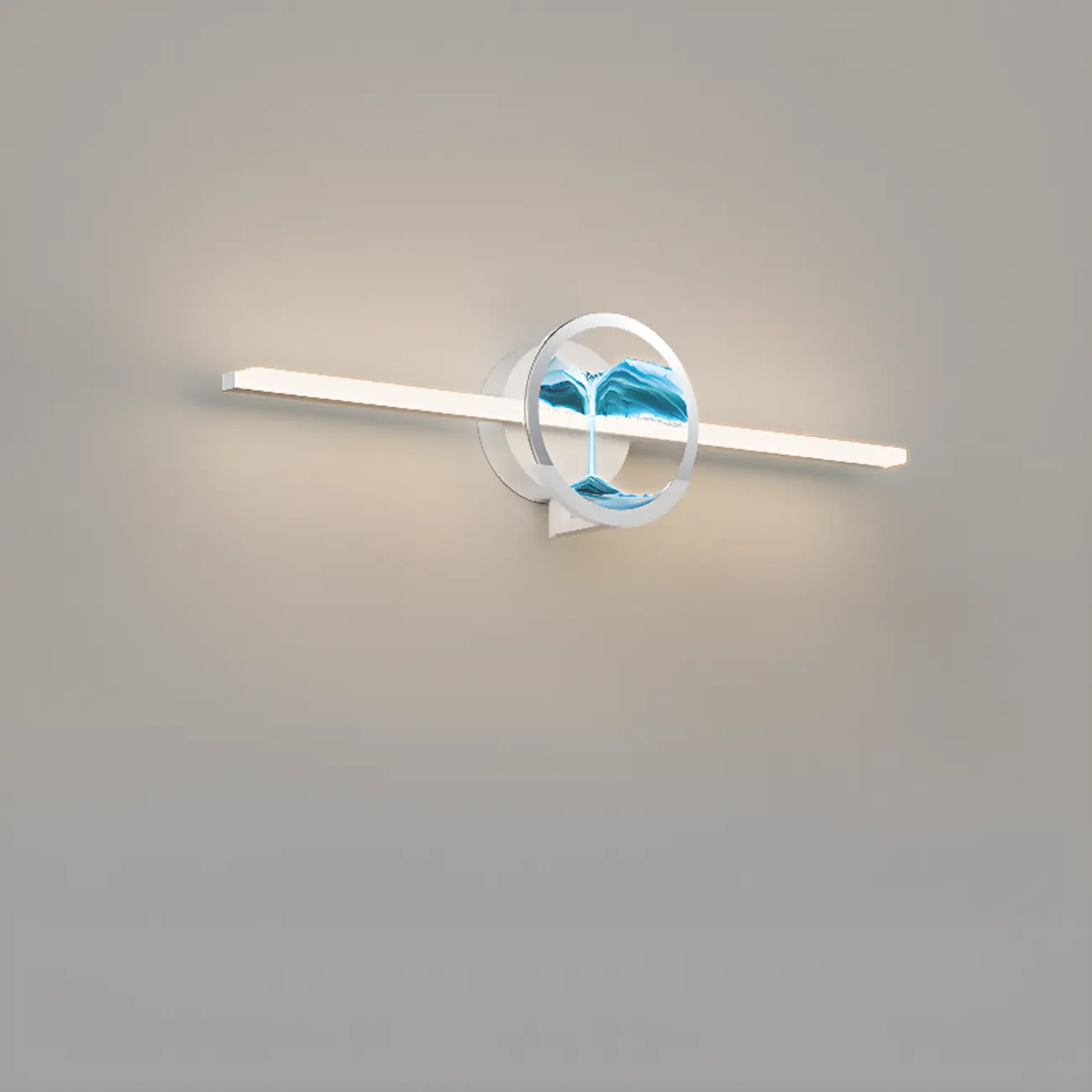 Dimmable Glass Bathroom Vanity Light with Integrated LED | homeyfad