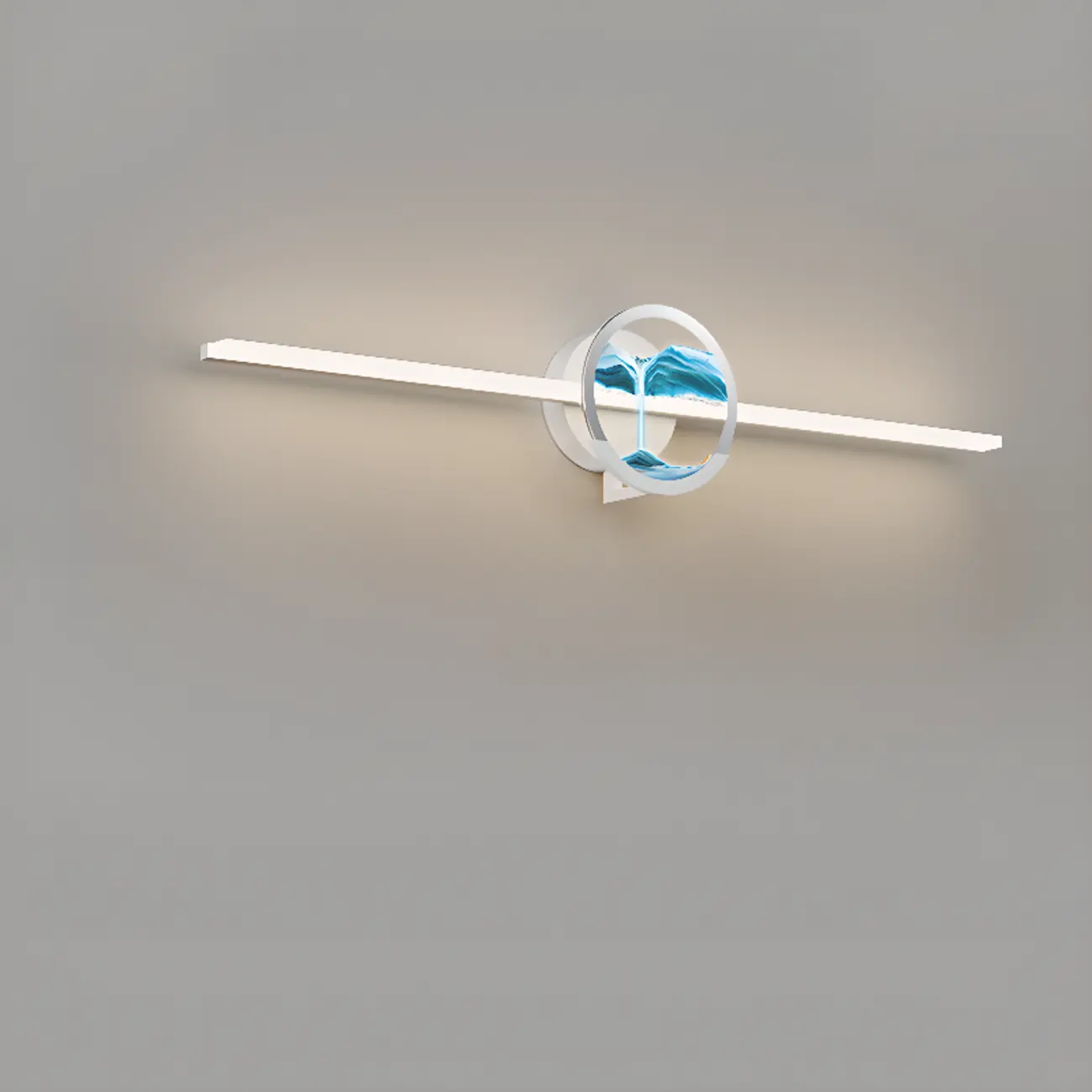 Dimmable Glass Bathroom Vanity Light with Integrated LED | homeyfad