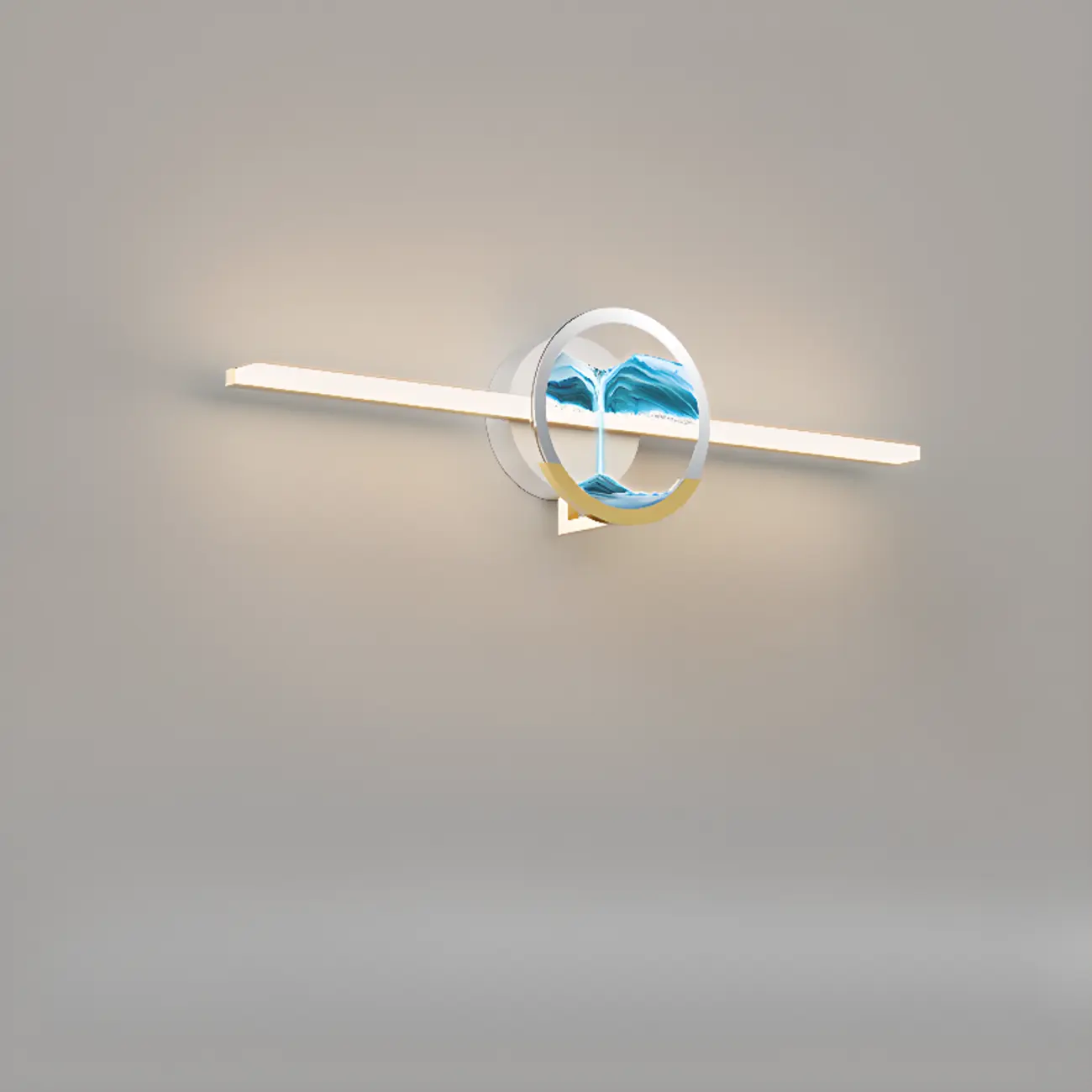 Dimmable Glass Bathroom Vanity Light with Integrated LED | homeyfad