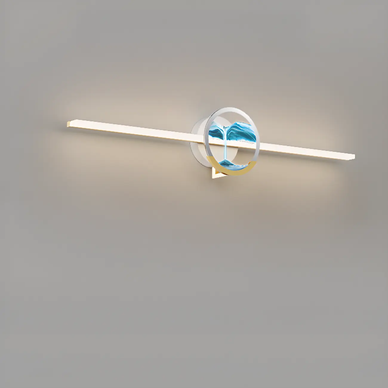 Dimmable Glass Bathroom Vanity Light with Integrated LED | homeyfad