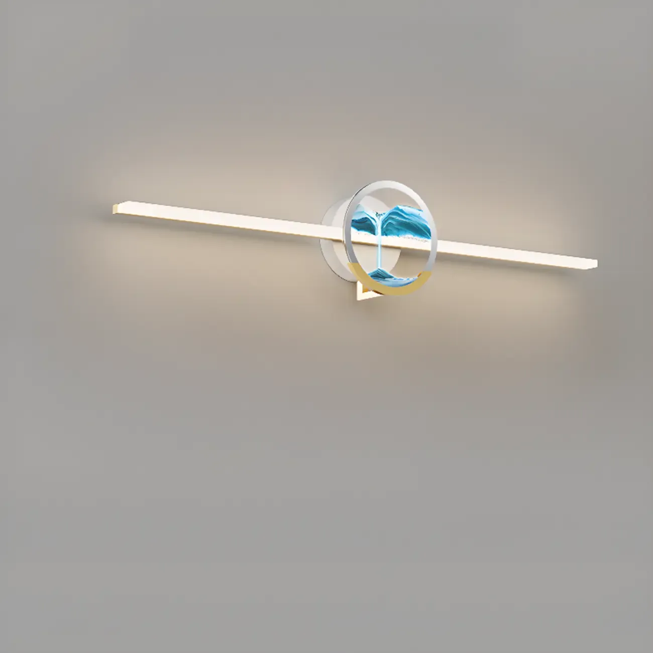 Dimmable Glass Bathroom Vanity Light with Integrated LED