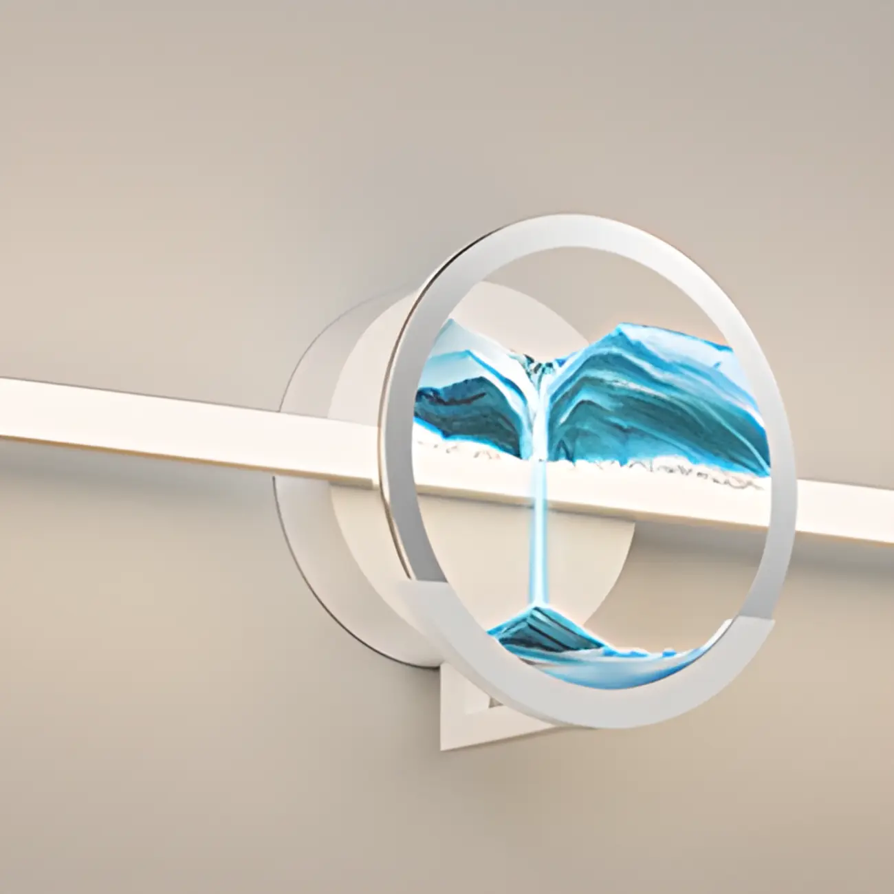 Dimmable Glass Bathroom Vanity Light with Integrated LED | homeyfad