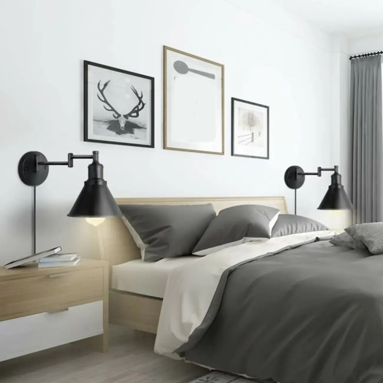 Conical Modern Extendable Vanity Light for Bathroom Image - 4