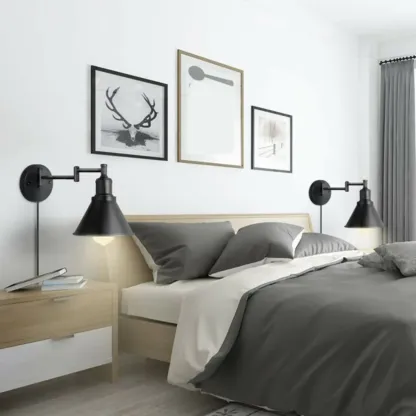 Conical Modern Extendable Vanity Light for Bathroom Image - 4