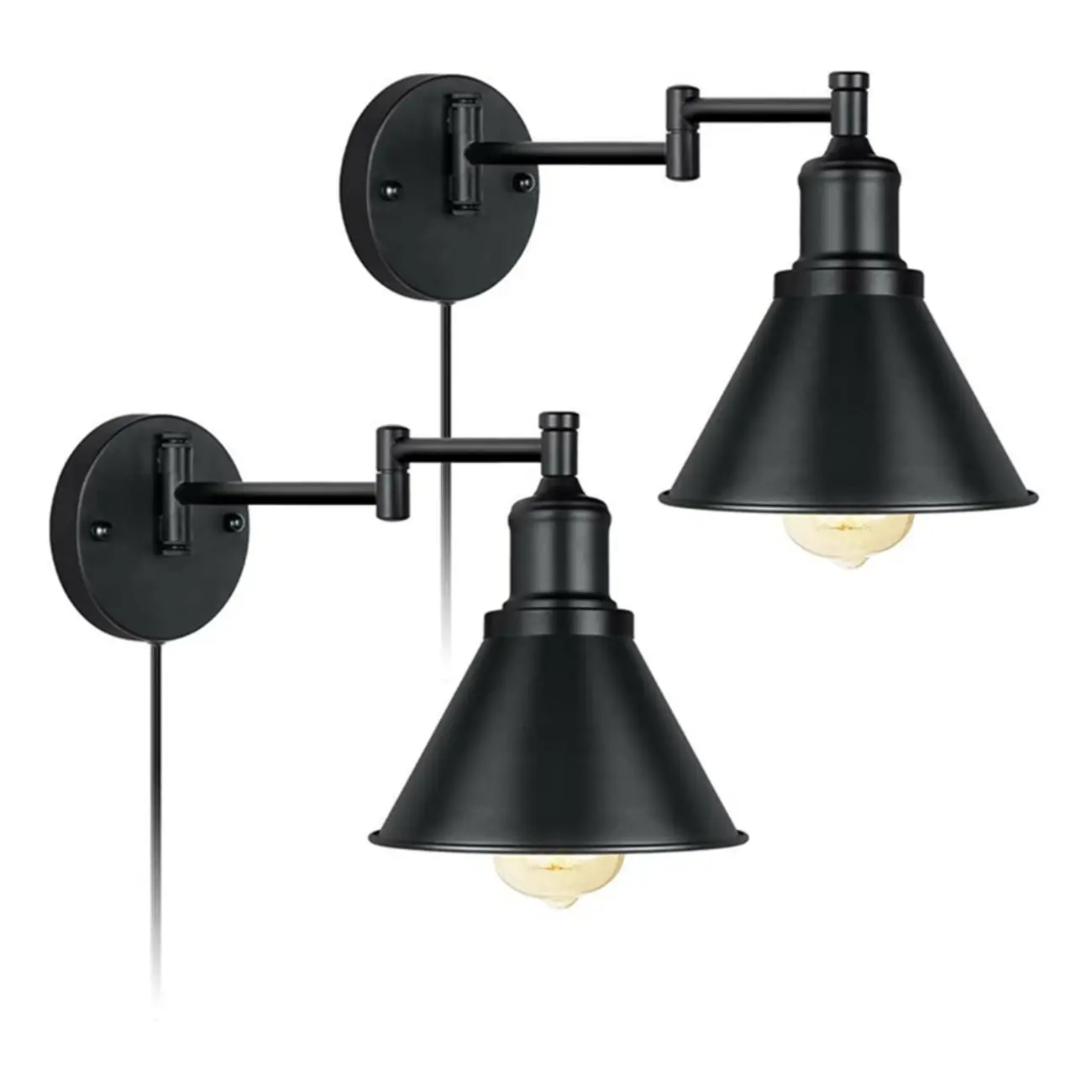 Conical Modern Extendable Vanity Light for Bathroom Image - 10 | homeyfad