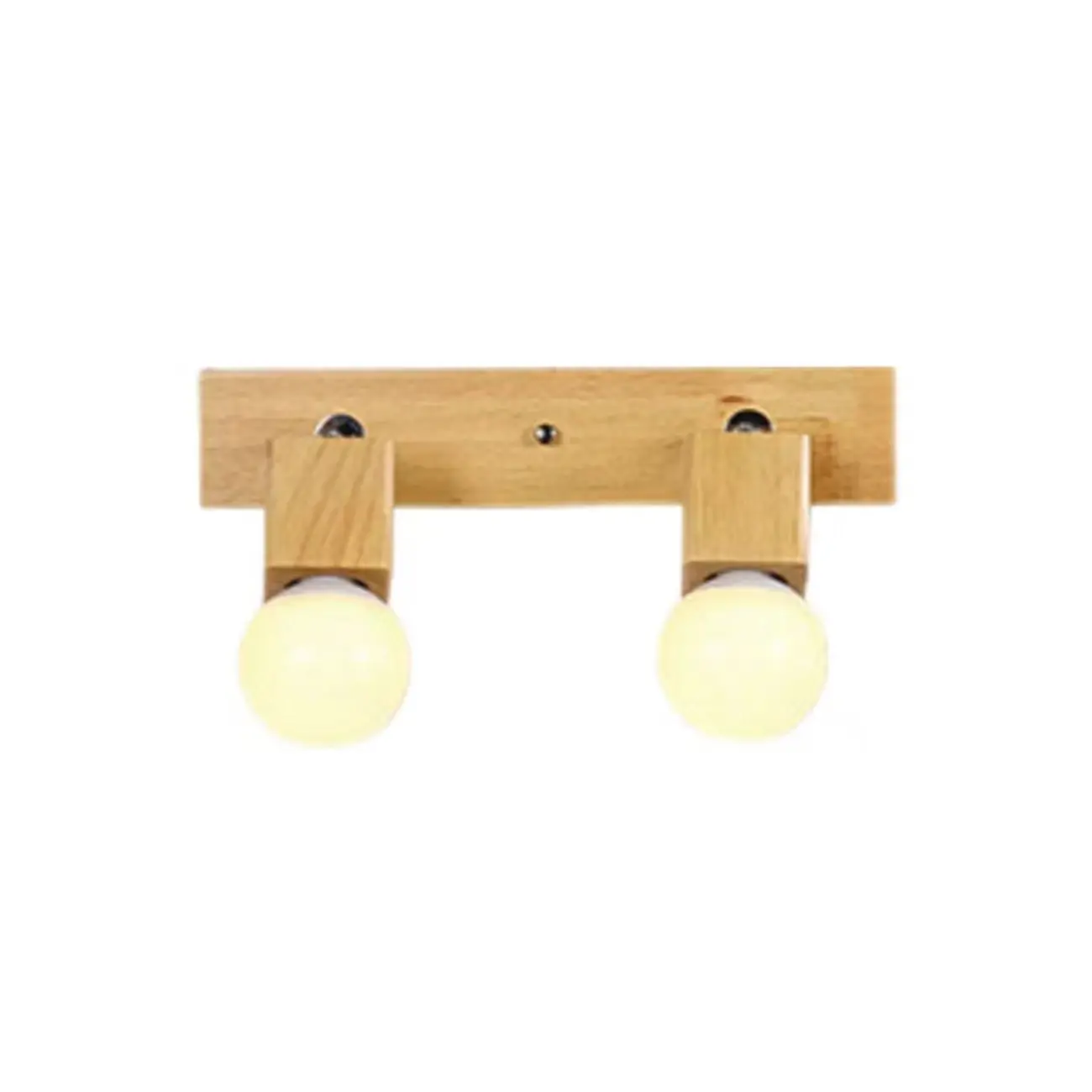 Modern Wooden Multi-Light Bathroom Vanity Light with Hardwired Image - 3 | homeyfad