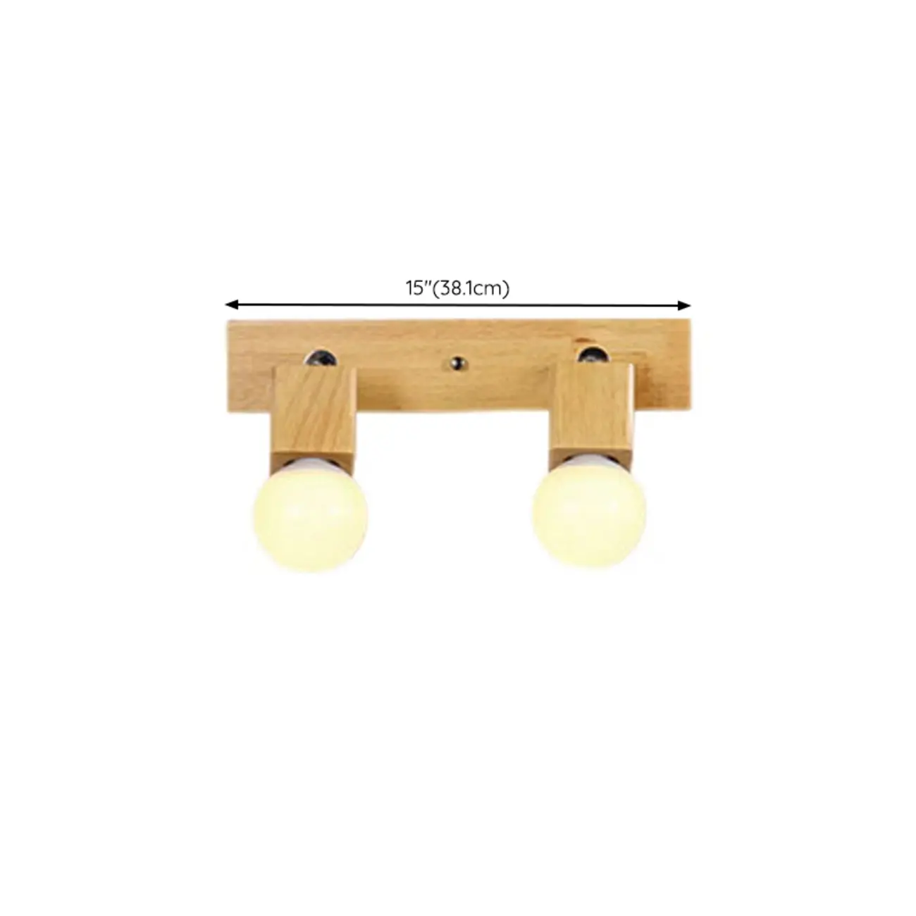 Modern Wooden Multi-Light Bathroom Vanity Light with Hardwired #size | homeyfad