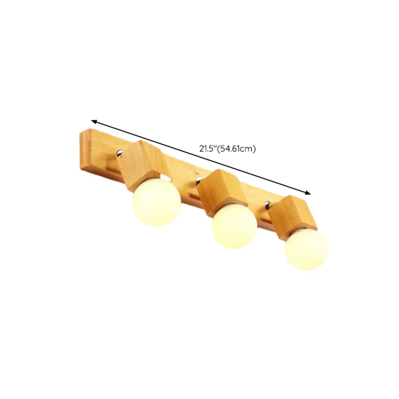 Modern Wooden Multi-Light Bathroom Vanity Light with Hardwired Image - 15 | homeyfad