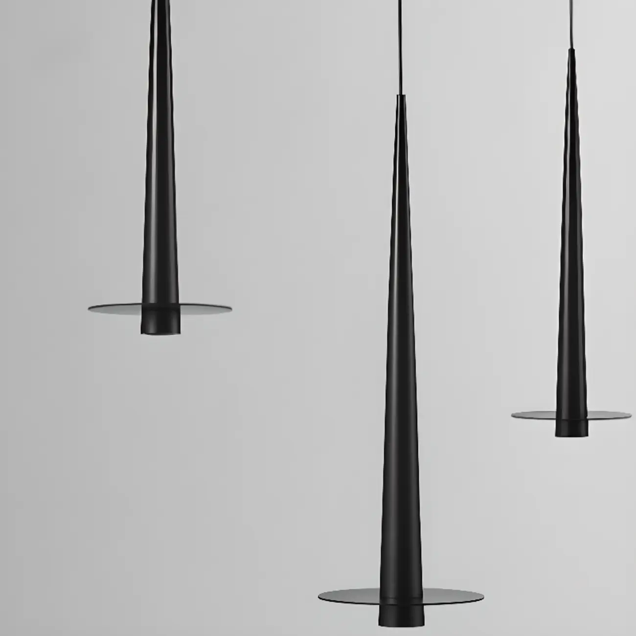 Geometric Black Metal LED Pendant Light with Aluminum Shade Image - 7 | homeyfad