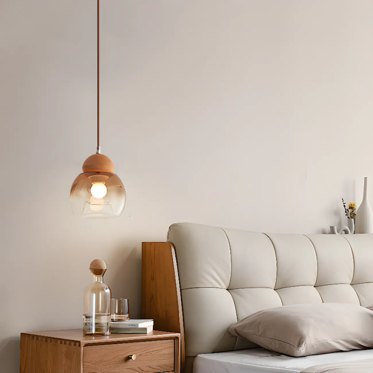 Modern Glass Pendant Light for Kitchen Island | homeyfad