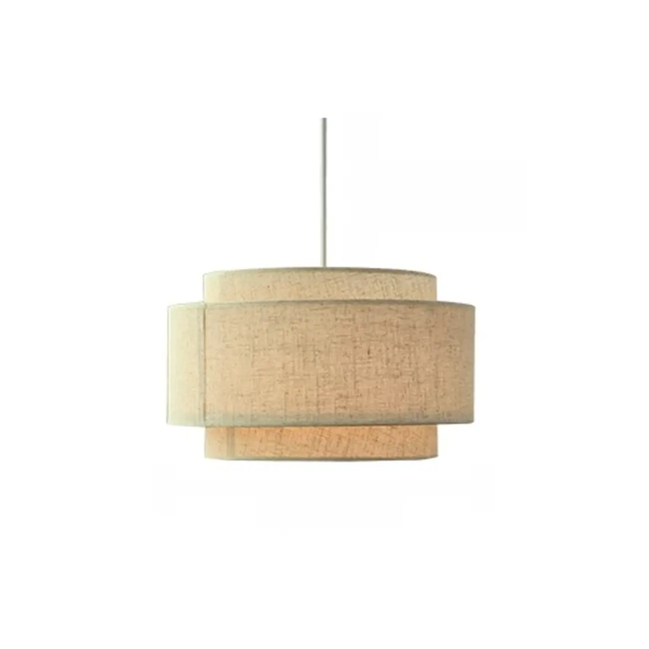 Beige Layered Elegance Fabric Pendant Light for Dining Area Image - 6 | homeyfad