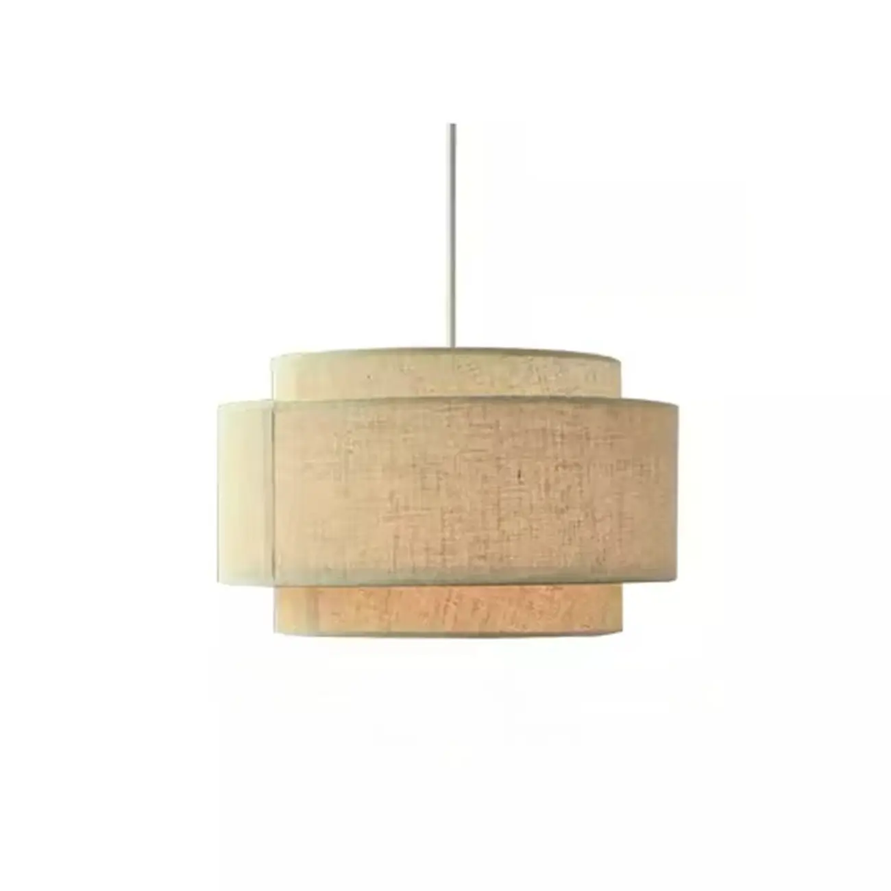 Beige Layered Elegance Fabric Pendant Light for Dining Area Image - 7 | homeyfad