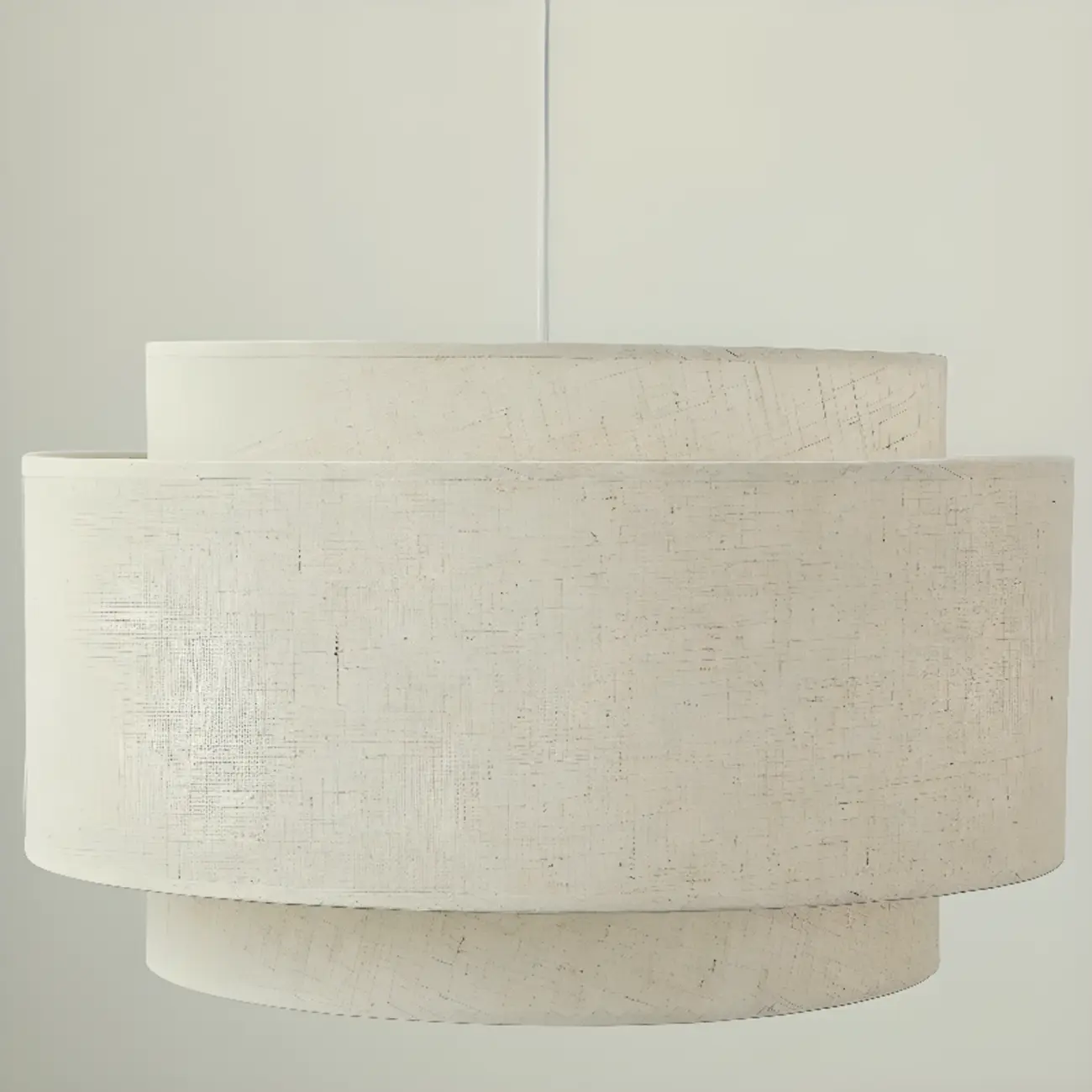 Beige Layered Elegance Fabric Pendant Light for Dining Area Image - 9 | homeyfad