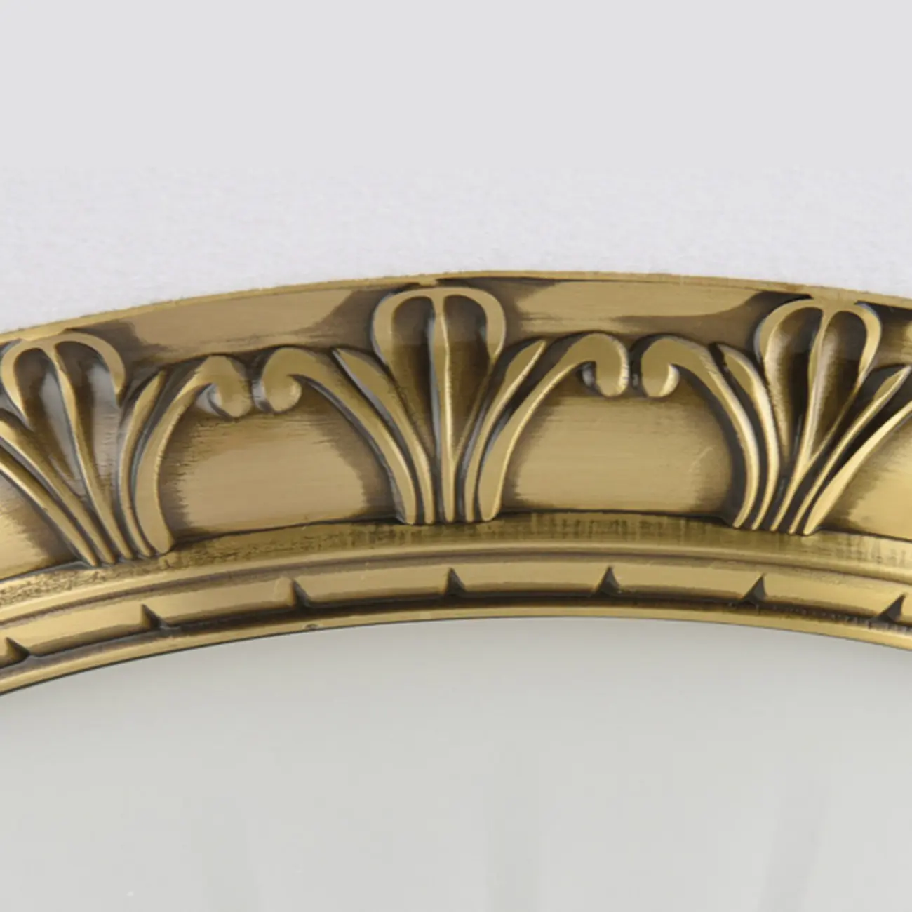 Victorian White Glass Brass Dome Flush Mount Light Image - 14 | homeyfad