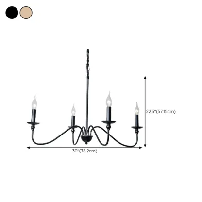 Gold Linear Metal Minimalist Modern Chandelier Light #size