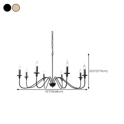 Gold Linear Metal Minimalist Modern Chandelier Light Image - 17