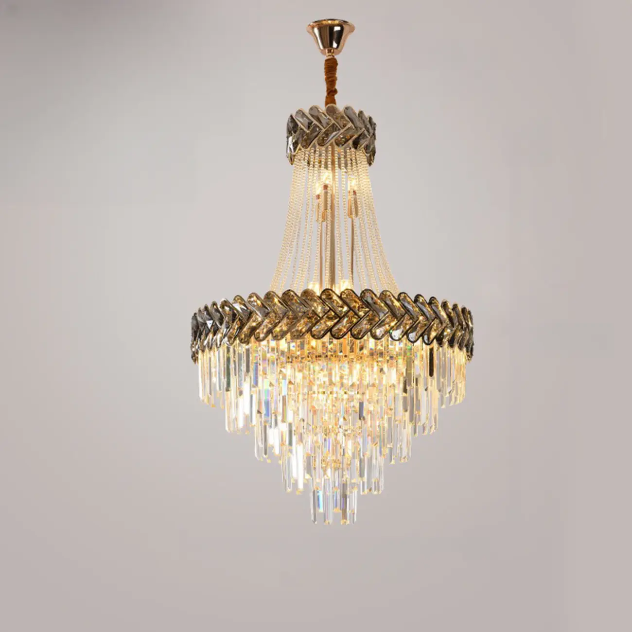 Luxury Geometric Modern Crystal Sphere Chandelier Image - 6 | homeyfad