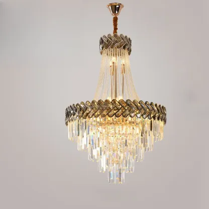 Luxury Geometric Modern Crystal Sphere Chandelier Image - 7