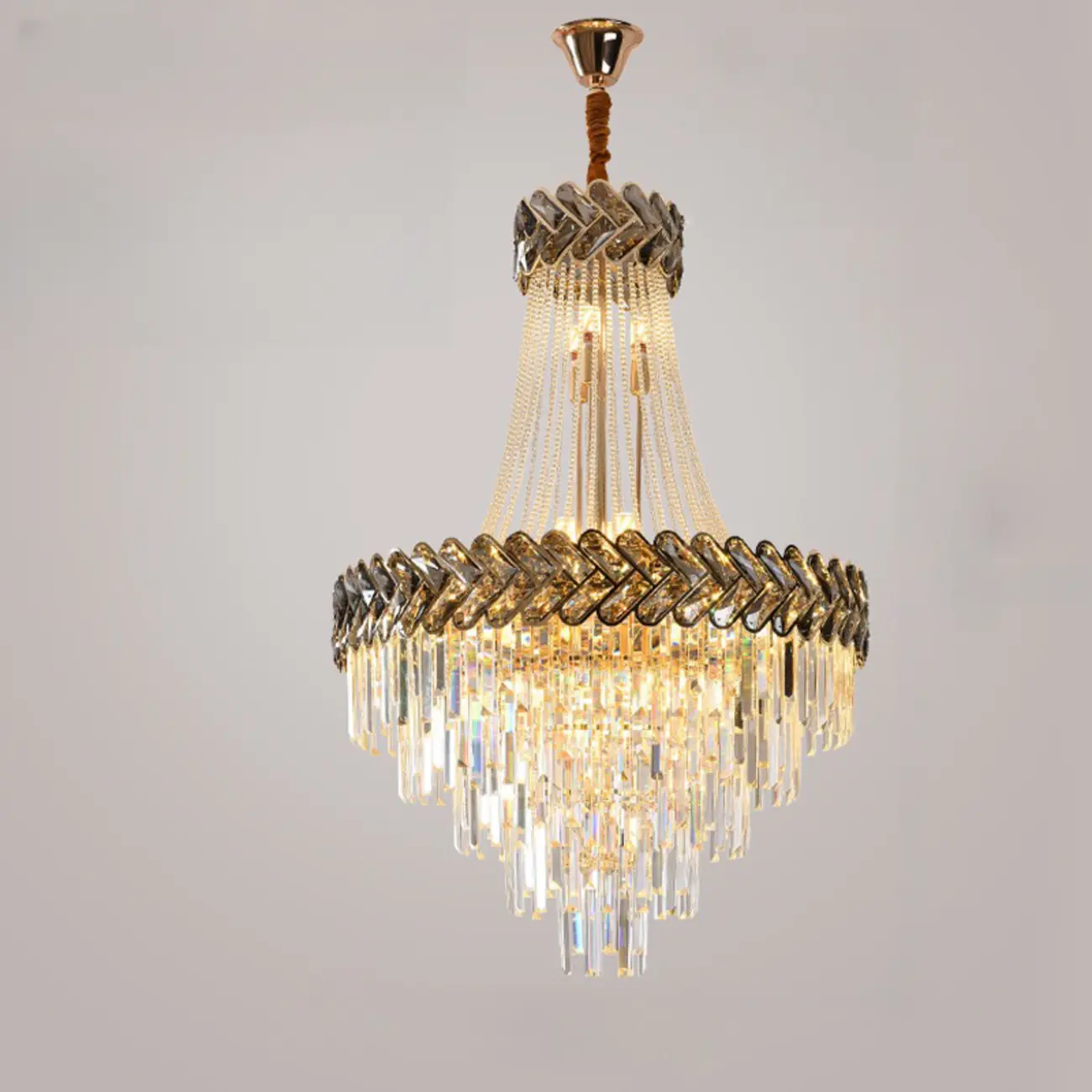 Luxury Geometric Modern Crystal Sphere Chandelier Image - 8 | homeyfad