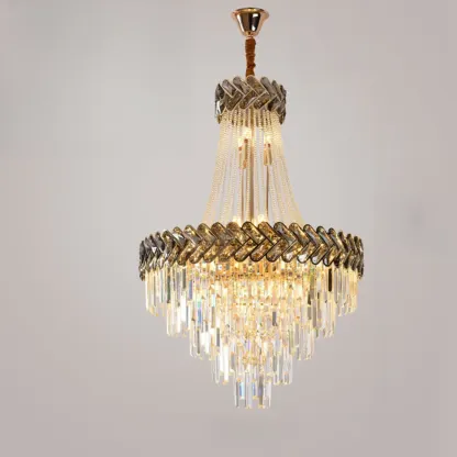 Luxury Geometric Modern Crystal Sphere Chandelier Image - 9