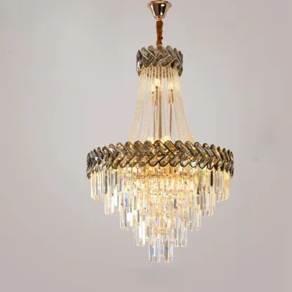 Luxury Geometric Modern Crystal Sphere Chandelier Image - 10
