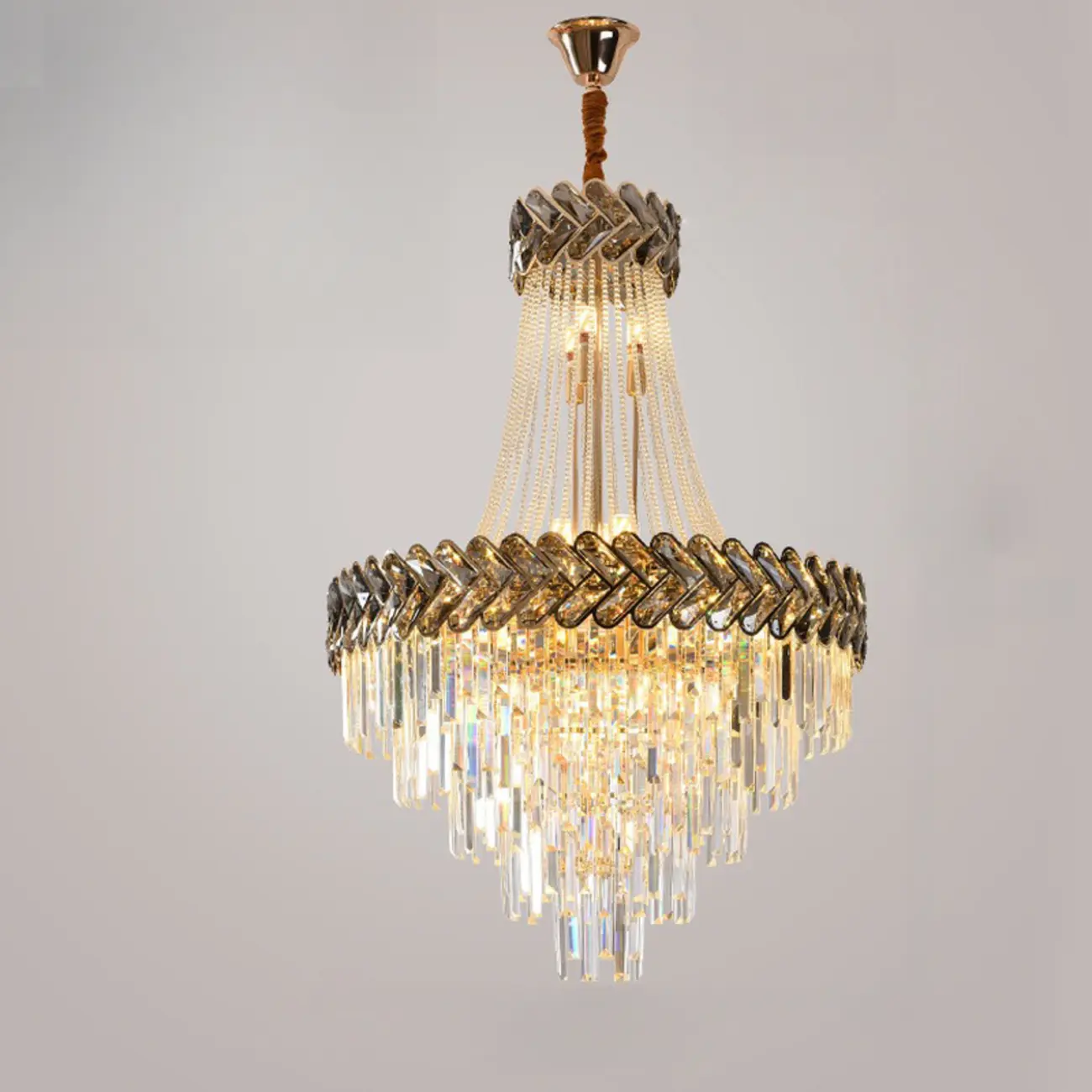 Luxury Geometric Modern Crystal Sphere Chandelier Image - 11 | homeyfad