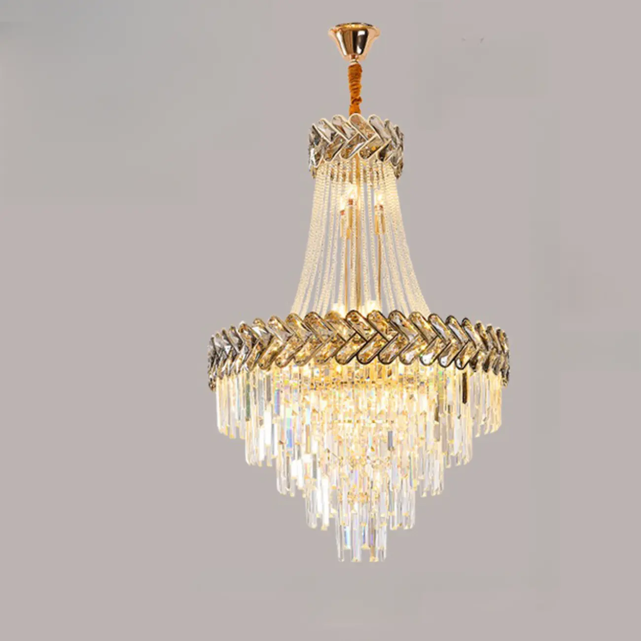 Luxury Geometric Modern Crystal Sphere Chandelier Image - 14 | homeyfad